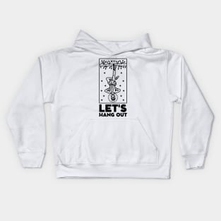 Let's Hang Out. The Hanged Man Tarot Card Kids Hoodie